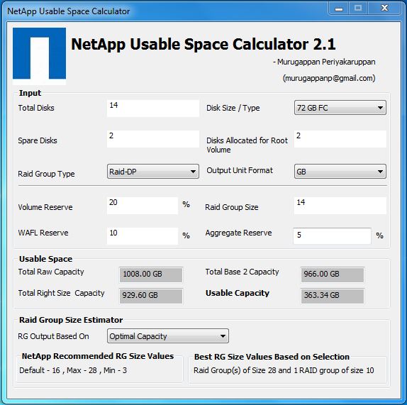 NetApp Usable Space Calculator NetApp Community