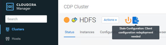 HDFS stale configuration restart