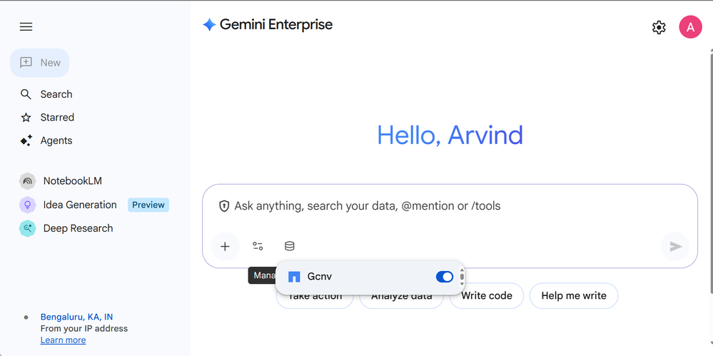 Gemini Enterprise NetApp Volume view.png Gemini Enterprise NetApp Volume view.png