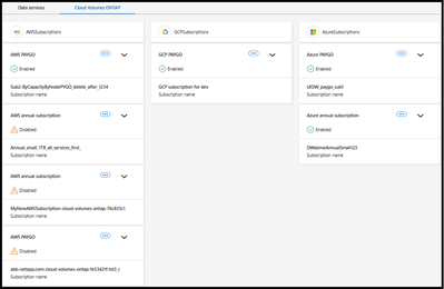 Billing preferences dashboard for CVO licenses and subscriptions