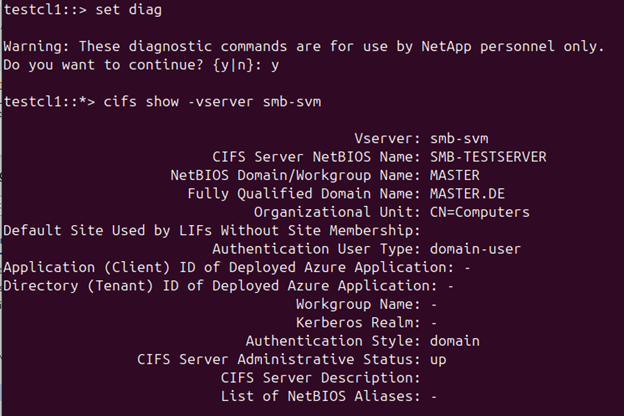 Verification of added SVM into Microsoft Active Directory