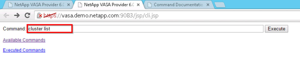 Cluster List