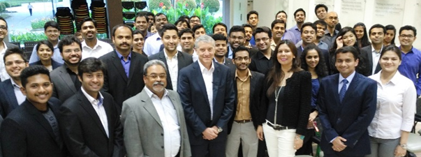 3 Rick Scurfield and Tara Bal with the faculty and student participants from S P Jain School of Global Management.png