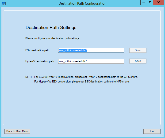 Figure 3) Two destination paths