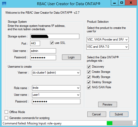 Cannot add Cluster to SRA Arrays Manager - NetApp Community